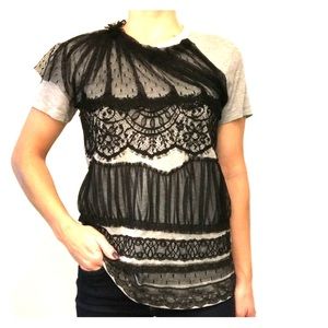 RED Valentino Lace appliqué Tee